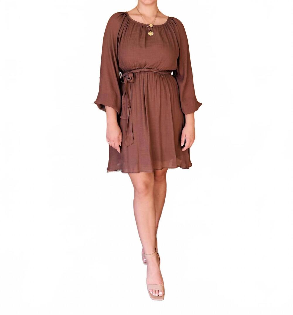 NEW GILLI florence dress in brown